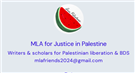 MLA Members to Protest Suppression of BDS Resolution at Convention
